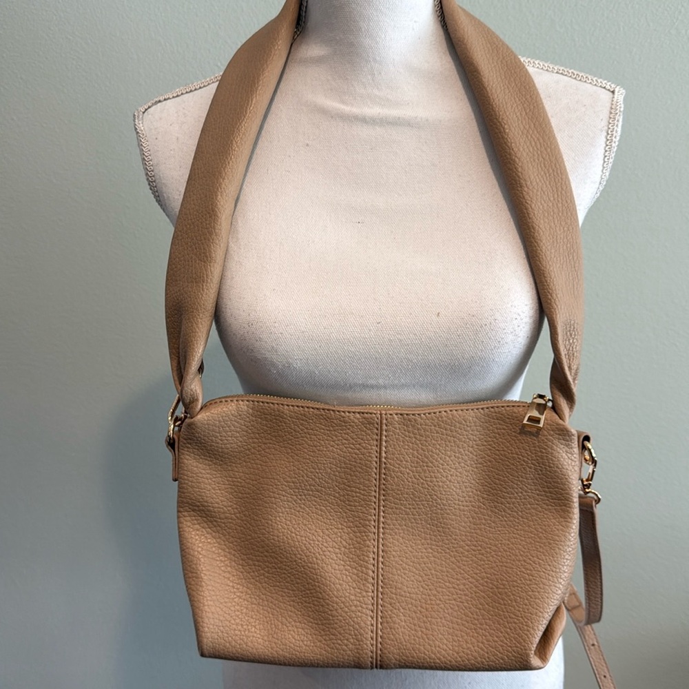 Beige shoulder or Crossbody purse new without tags